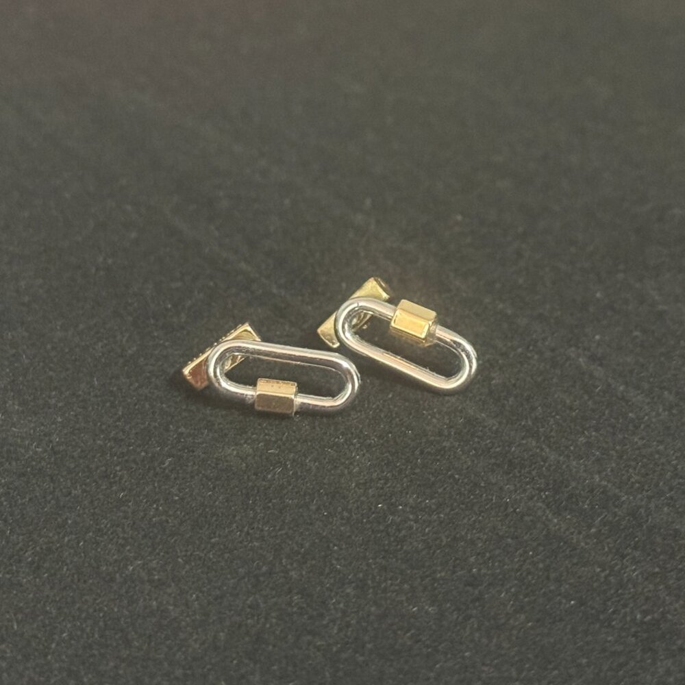 Allsaints Carabiner Stud Earrings